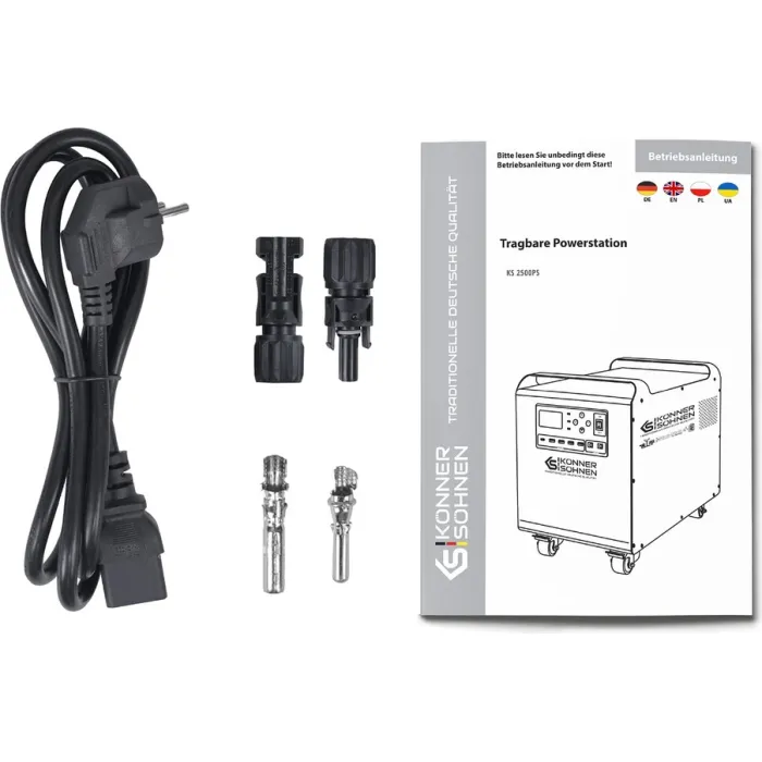 Портативна електростанція Konner&Sohnen KS 2500PS, 2500Вт, 2560 Вт·год, LifePo4, UPS, 31кг