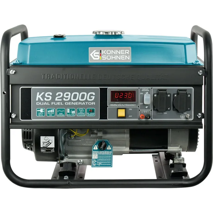 Генератор газобензиновий Konner&Sohnen KS 2900G, 230В, 2.9кВт, ручний стартер, 43кг
