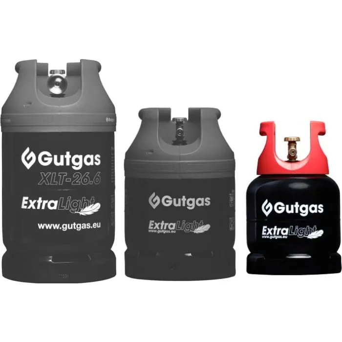 Балон газовий сталевий Gutgas Ragasco ExtraLight XLT-9.6, 9.6л, 30бар, вентиль KLF, 3.7кг