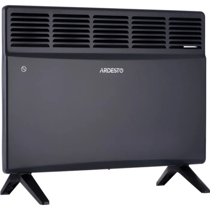 Конвектор електричний ARDESTO CH-1500MCA, 1500 Вт, 15 м2, закритий нагрів. елемент, IP24, мех. керування, антрацит матовий
