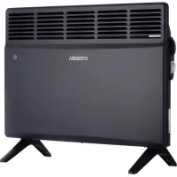 Конвектор електричний ARDESTO CH-1500MCA, 1500 Вт, 15 м2, закритий нагрів. елемент, IP24, мех. керування, антрацит матовий