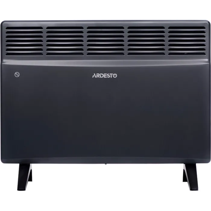 Конвектор електричний ARDESTO CH-1500MCA, 1500 Вт, 15 м2, закритий нагрів. елемент, IP24, мех. керування, антрацит матовий