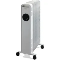 Обігрівач оливний Gorenje, 15м2, 2000Вт, електр. упр-ння, 9 секцій, пульт ДК, білий