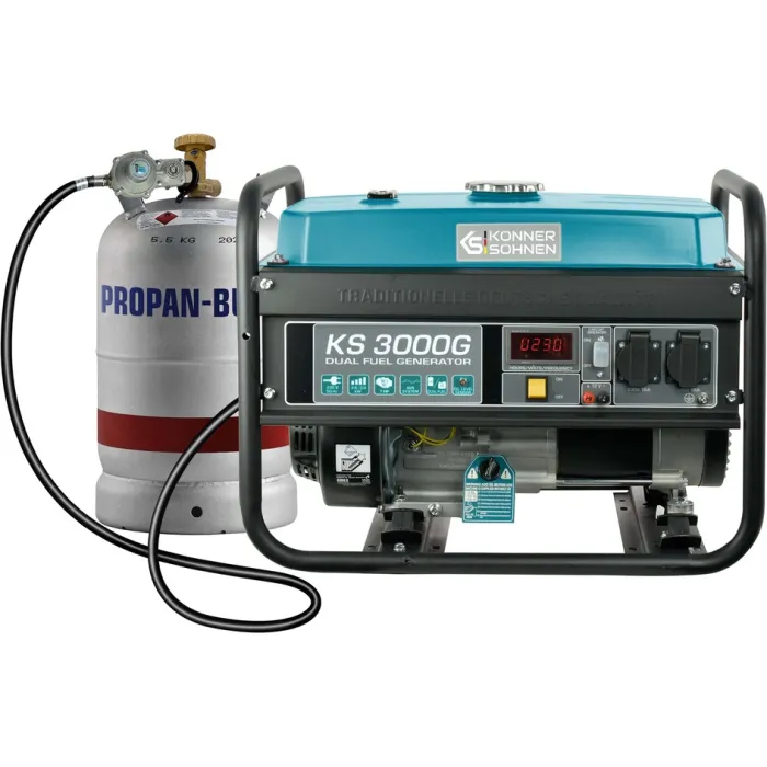 Генератор газобензиновий Konner&Sohnen KS 3000G, 230В, 3.0кВт, ручний стартер, 45.4кг