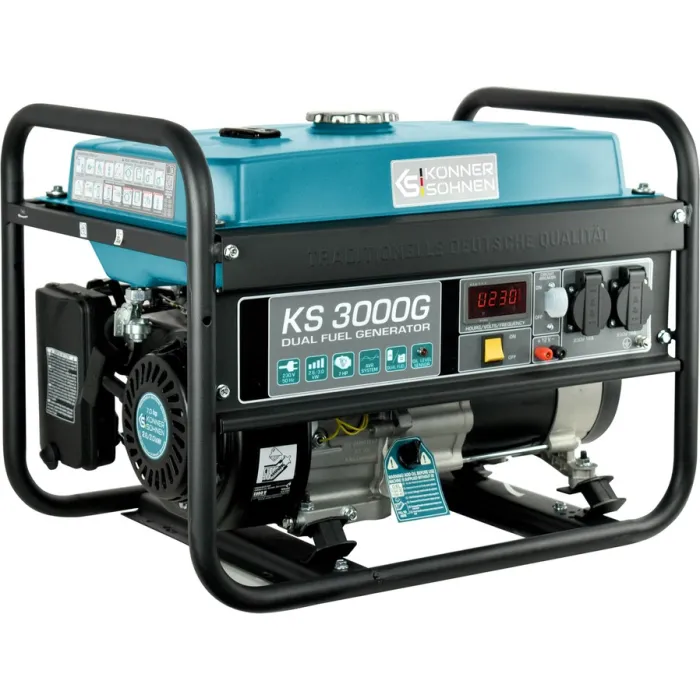Генератор газобензиновий Konner&Sohnen KS 3000G, 230В, 3.0кВт, ручний стартер, 45.4кг