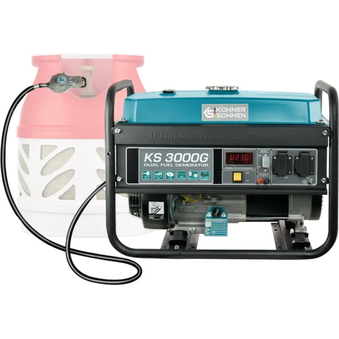 Генератор газобензиновий Konner&Sohnen KS 3000G, 230В, 3.0кВт, ручний стартер, 45.4кг