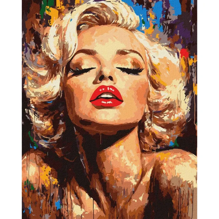 Картина за номерами Яскрава Монро ©art_selena_ua KHO8562, 40x50 см