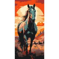 Картина за номерами Horse art 11541-AC 40x80 см
