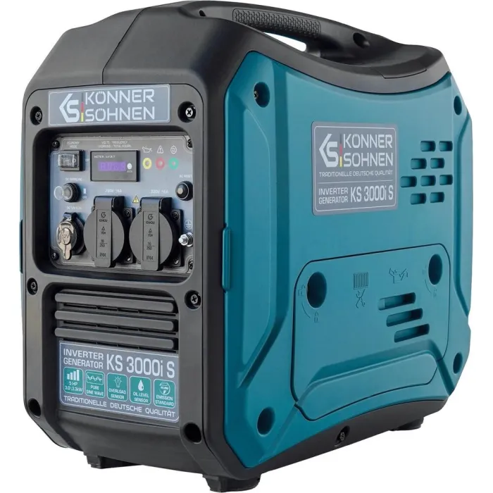 Генератор бензиновий інверторний Konner&Sohnen KS 3000i S 230В, 3-3.3кВт, ручний стартер, 23кг