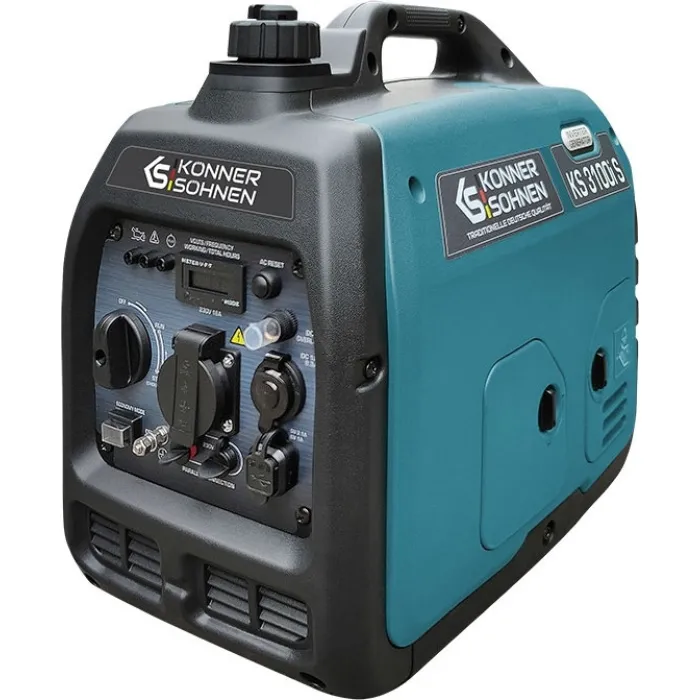 Генератор бензиновий інверторний Konner&Sohnen KS 3100i S, 230В, 3.1кВт, ручний стартер, 21.5кг