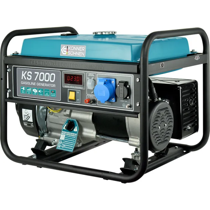 Генератор бензиновий Konner&Sohnen KS 7000, 230В, 5.5кВт, ручний стартер, 69.2кг