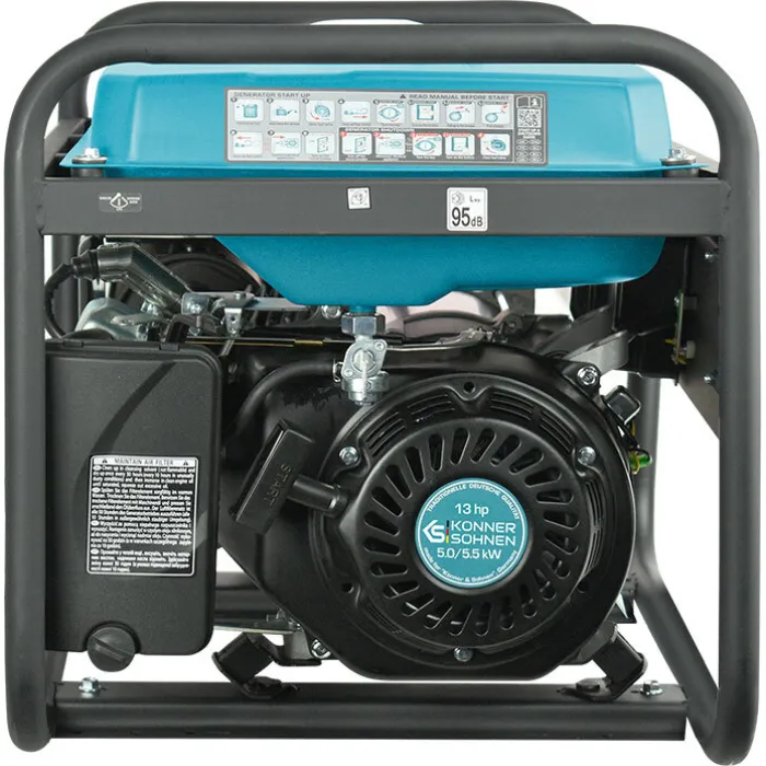 Генератор бензиновий Konner&Sohnen KS 7000, 230В, 5.5кВт, ручний стартер, 69.2кг