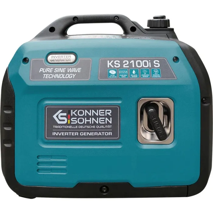 Генератор бензиновий інверторний Konner&Sohnen KS 2100IS, 230В, 2.0кВт, ручний стартер, 18.5кг