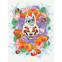 Картина за номерами Kitsune © Христина Тужук Brushme 30x40см RBS1036