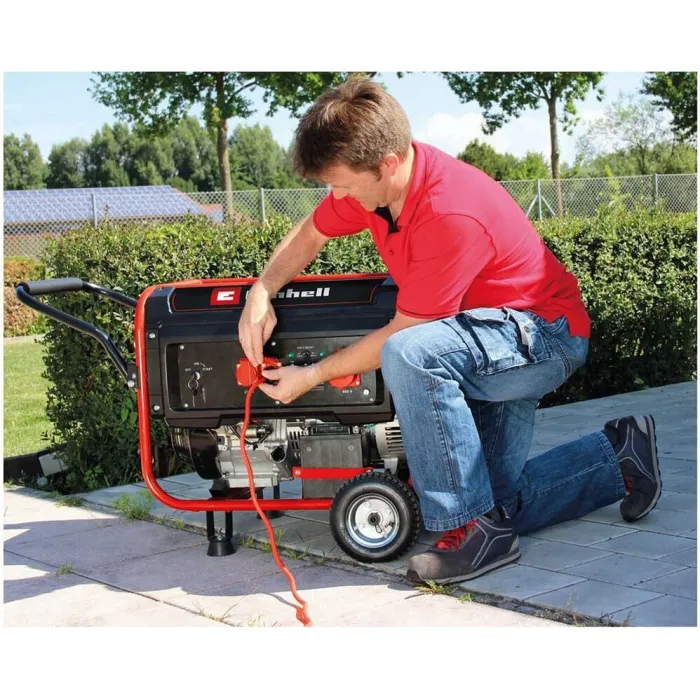 Генератор бензиновий Einhell TC-PG 55/E5, 230В/380В, 3.6/5.5кВт, 1/3фази, електростартер, 83кг