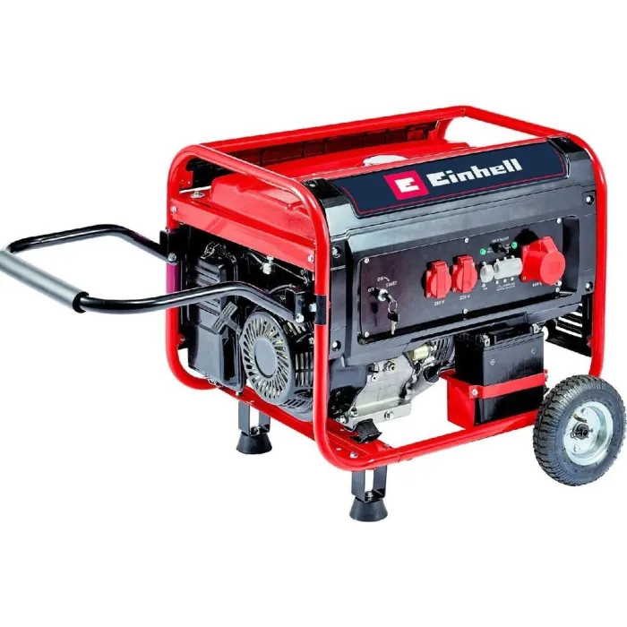 Генератор бензиновий Einhell TC-PG 55/E5, 230В/380В, 3.6/5.5кВт, 1/3фази, електростартер, 83кг