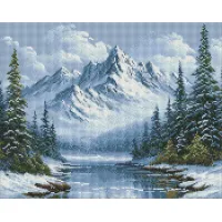 Алмазна мозаїка Морозне дихання лісу AMO20012, 40x50 см