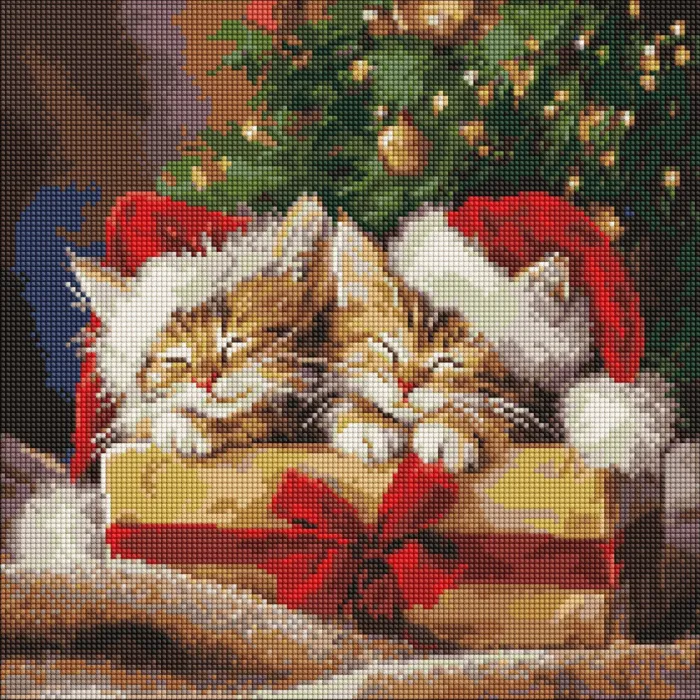 Алмазна мозаїка Пухнасті подарунки AMO20008, 40x40 см