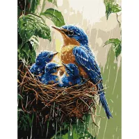 Картина за номерами Весняний дощ ©art_selena_ua KHO6741, 30x40 см