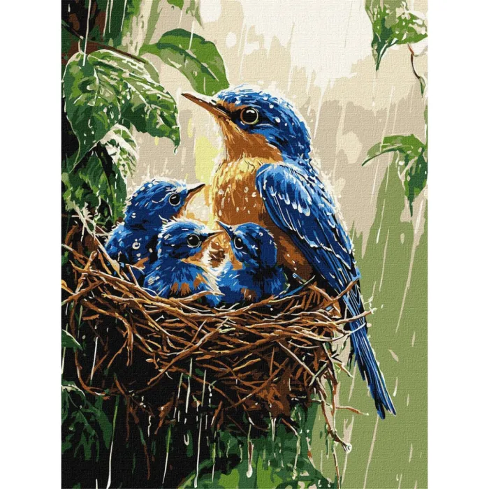 Картина за номерами Весняний дощ ©art_selena_ua KHO6741, 30x40 см