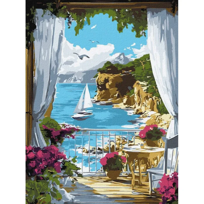 Картина за номерами Сонячна гавань ©art_selena_ua KHO2798, 30x40 см