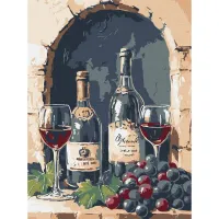 Картина за номерами Гармонія вина ©art_selena_ua KHO5730, 30x40 см