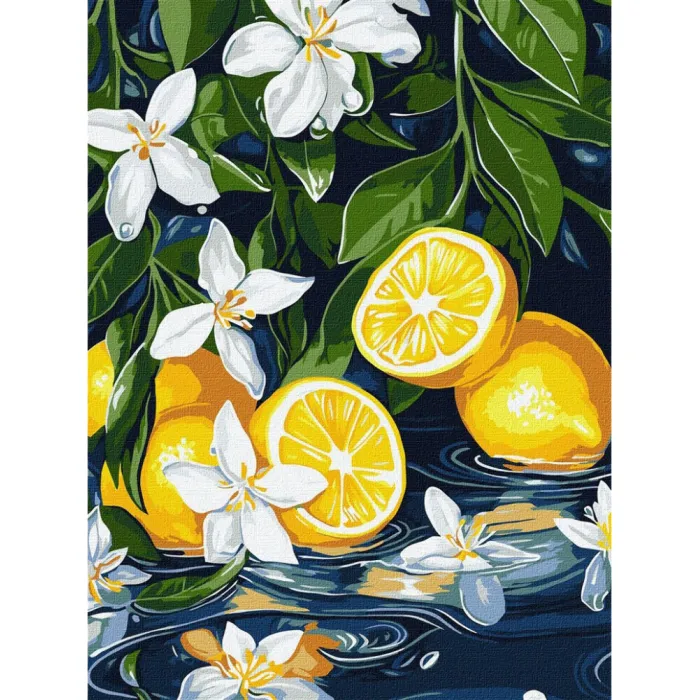 Картина за номерами Лимон у розрізі ©art_selena_ua KHO5733, 30x40 см