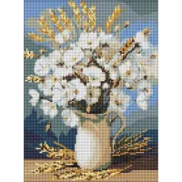 Алмазна мозаїка Білі маки і пшениця ©art_selena_ua AMO20053, 30x40 см