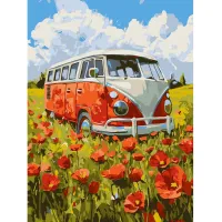 Картина за номерами Подорож у червоне ©art_selena_ua KHO6392, 30x40 см