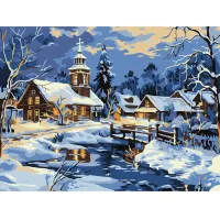 Картина за номерами Спокій над річкою ©art_selena_ua KHO6425, 30x40 см