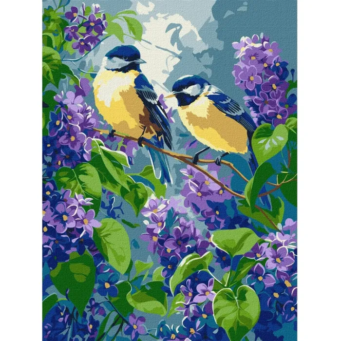 Картина за номерами Весняний дует ©art_selena_ua KHO6654, 30x40 см