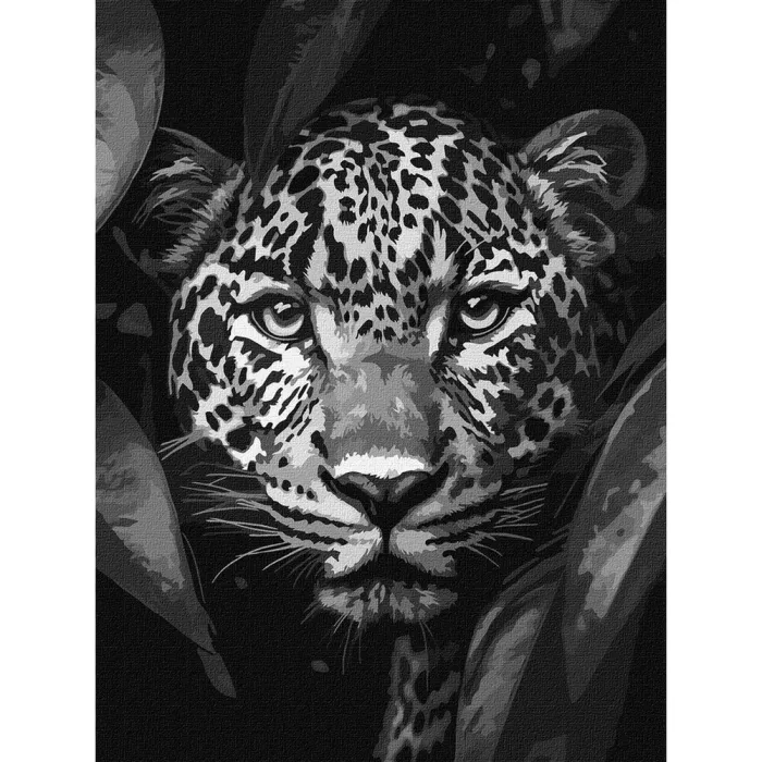 Картина за номерами Леопард на полюванні ©art_selena_ua KHO6670, 30x40 см