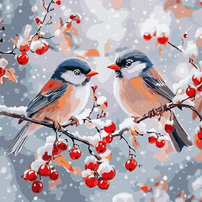 Картина за номерами Зимова гармонія ©art_selena_ua KHO6701, 40x40 см