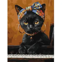 Картина за номерами Незвична киця ©art_selena_ua KHO6766, 30x40 см