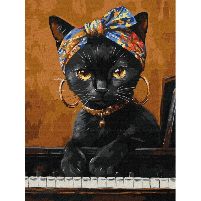 Картина за номерами Незвична киця ©art_selena_ua KHO6766, 30x40 см