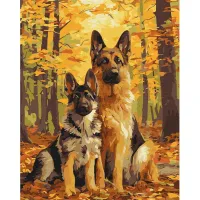 Картина за номерами Лісові друзі ©art_selena_ua KHO6844, 40x50 см