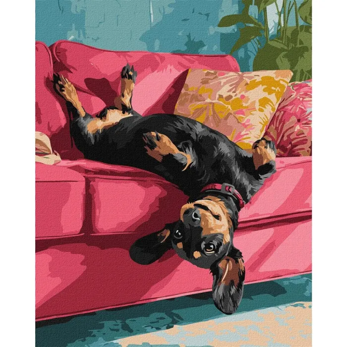 Картина за номерами Диванна радість ©art_selena_ua KHO6853, 40x50 см
