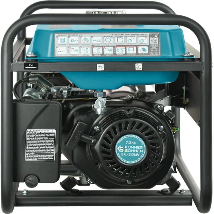 Генератор бензиновий Konner&Sohnen KS 3000, 230В, 3кВт, ручний стартер, 41.5кг