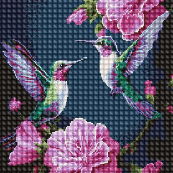 Алмазна мозаїка Казкові птахи ©art_selena_ua AMO20025, 40x40 см