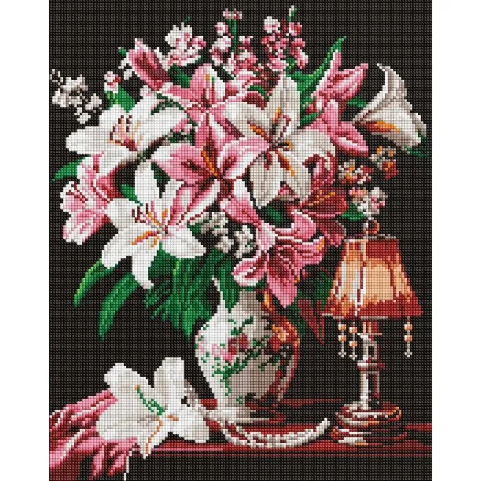 Алмазна мозаїка Витончені лілії ©sophiia_іllustrations AMO20026, 40x50 см