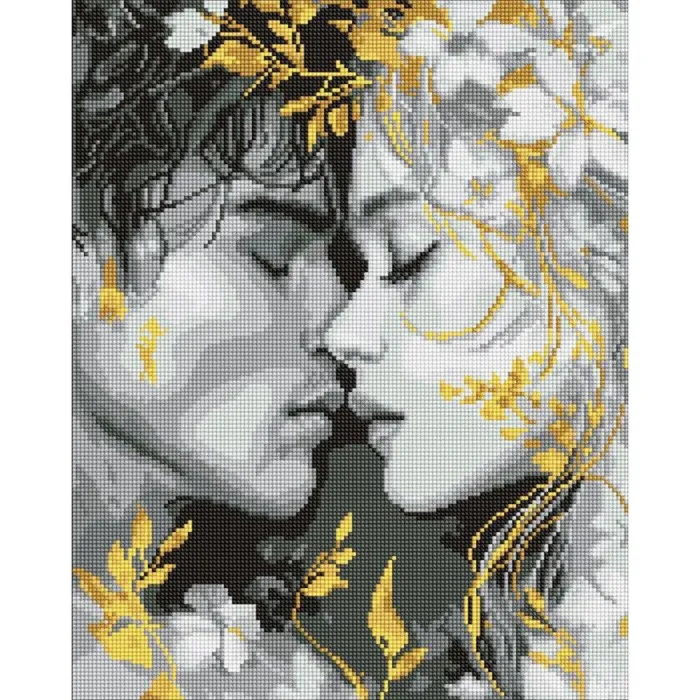 Алмазна мозаїка Погляд губами ©art_selena_ua AMO8258, 40x50 см