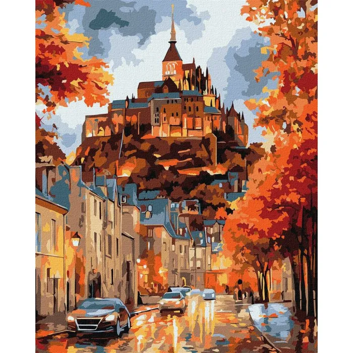 Картина за номерами Осіннє містечко ©art_selena_ua KHO3665, 40x50 см
