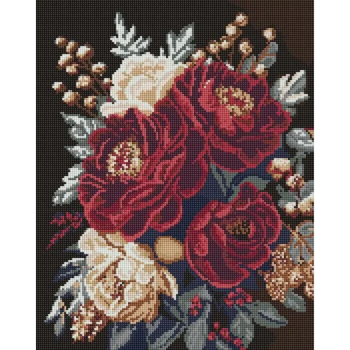Алмазна мозаїка Квітковий спокій ©art_selena_ua AMO20045, 40x50 см