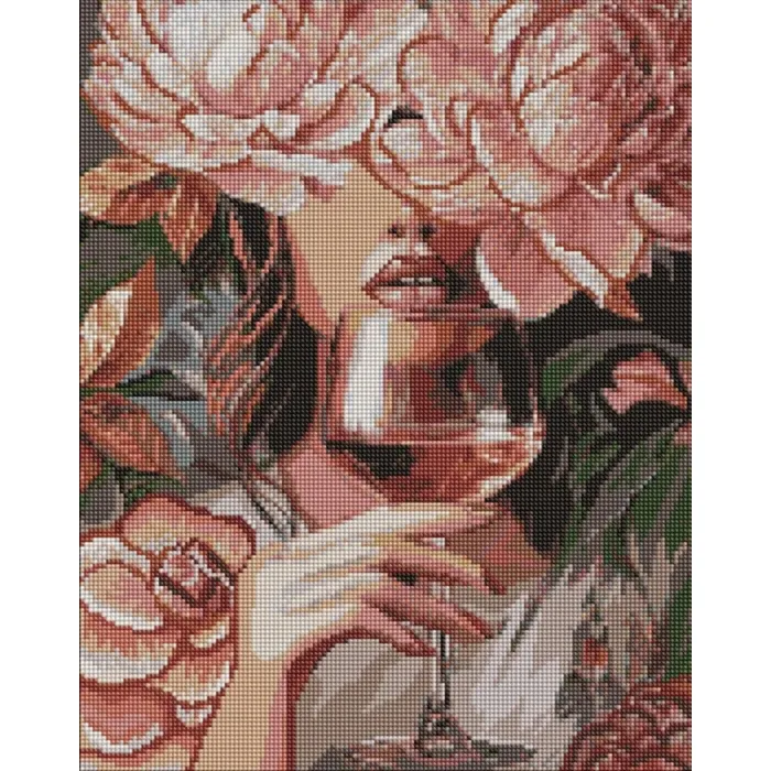 Алмазна мозаїка Портрет елегантності ©art_selena_ua AMO20114, 40x50 см