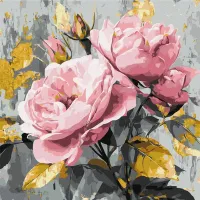 Картина за номерами Делікатна краса ©art_selena_ua KHO3346, 40x40 см