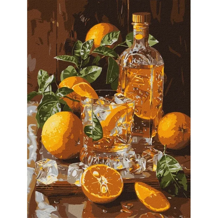 Картина за номерами Апельсиновий вечір ©art_selena_ua KHO5754, 30x40 см