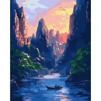 Картина за номерами Величні гори ©art_selena_ua KHO6365, 40x50 см