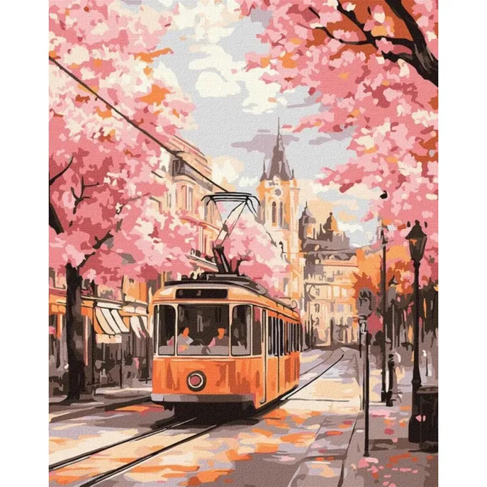 Картина за номерами Рожевий шлях ©art_selena_ua KHO6388, 40x50 см