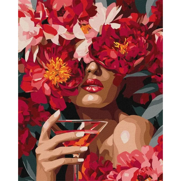 Картина за номерами Квіткова Спокуса ©art_selena_ua KHO8733, 40x50 см