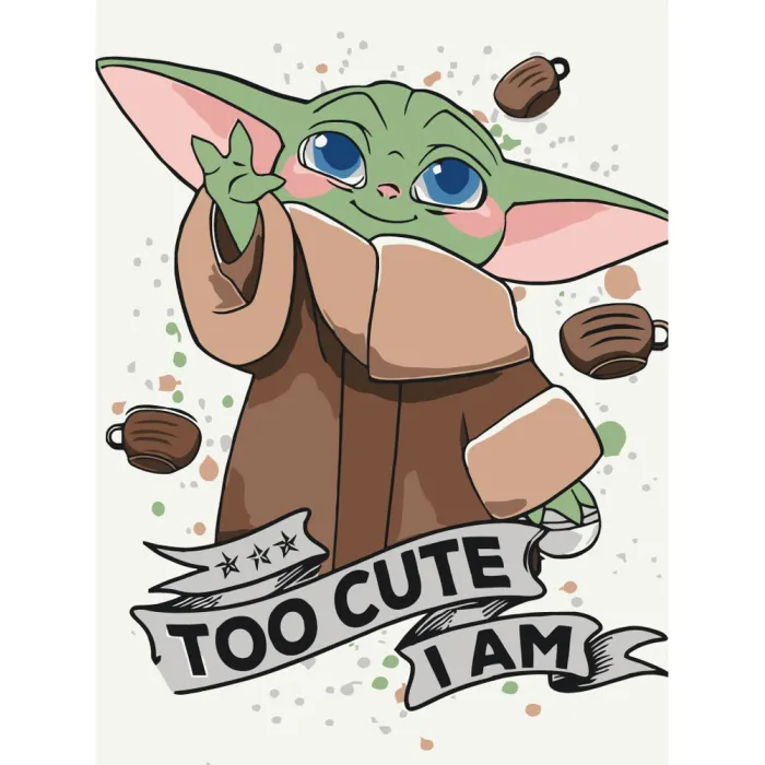 Картина за номерами Cute Grogu 16134-AC 30x40 см